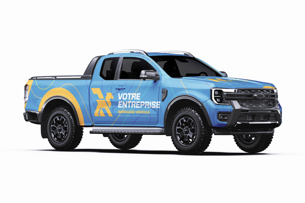Ford-ranger-marquage-véhicule-personnalise-par-domepub-communication